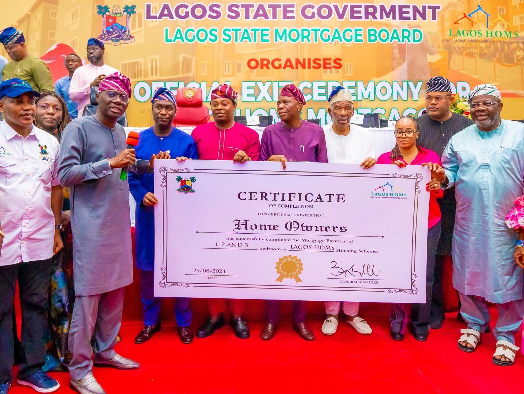 LAGOSHOMS BENEFICIARIES TAKE FULL OWNERSHIP OF PROPERTIES